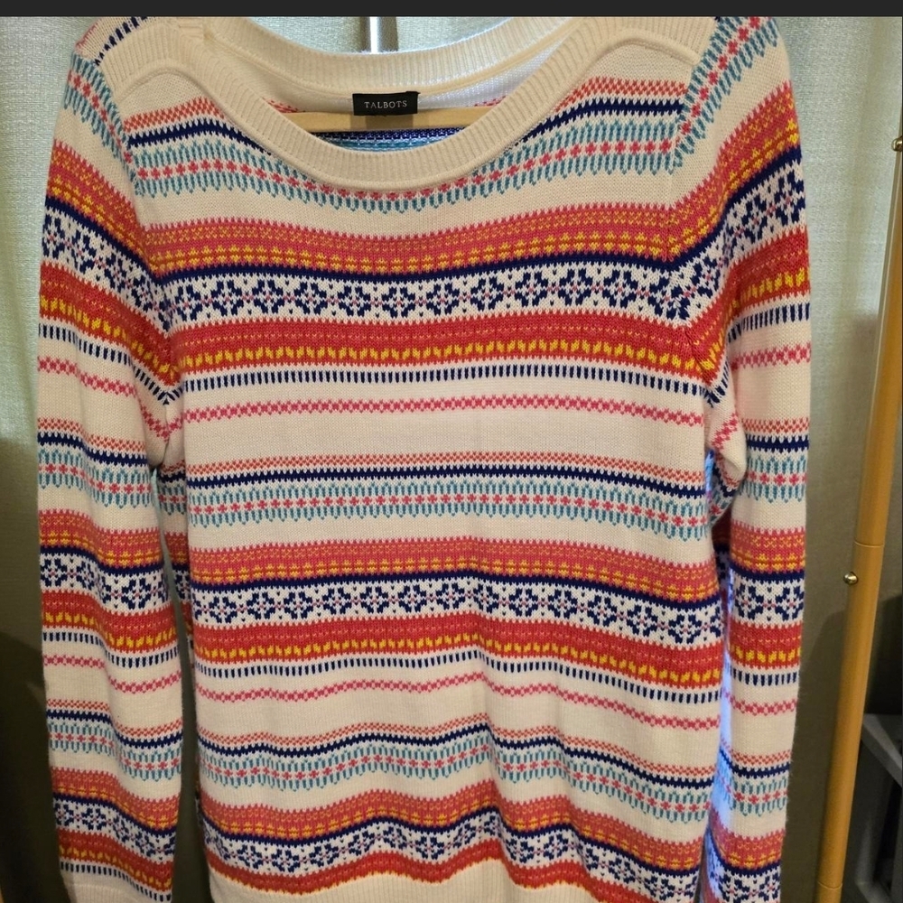 Talbots Multicolor Patterned Women's Sweater
